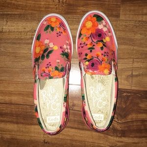 Floral Slip On Shoes